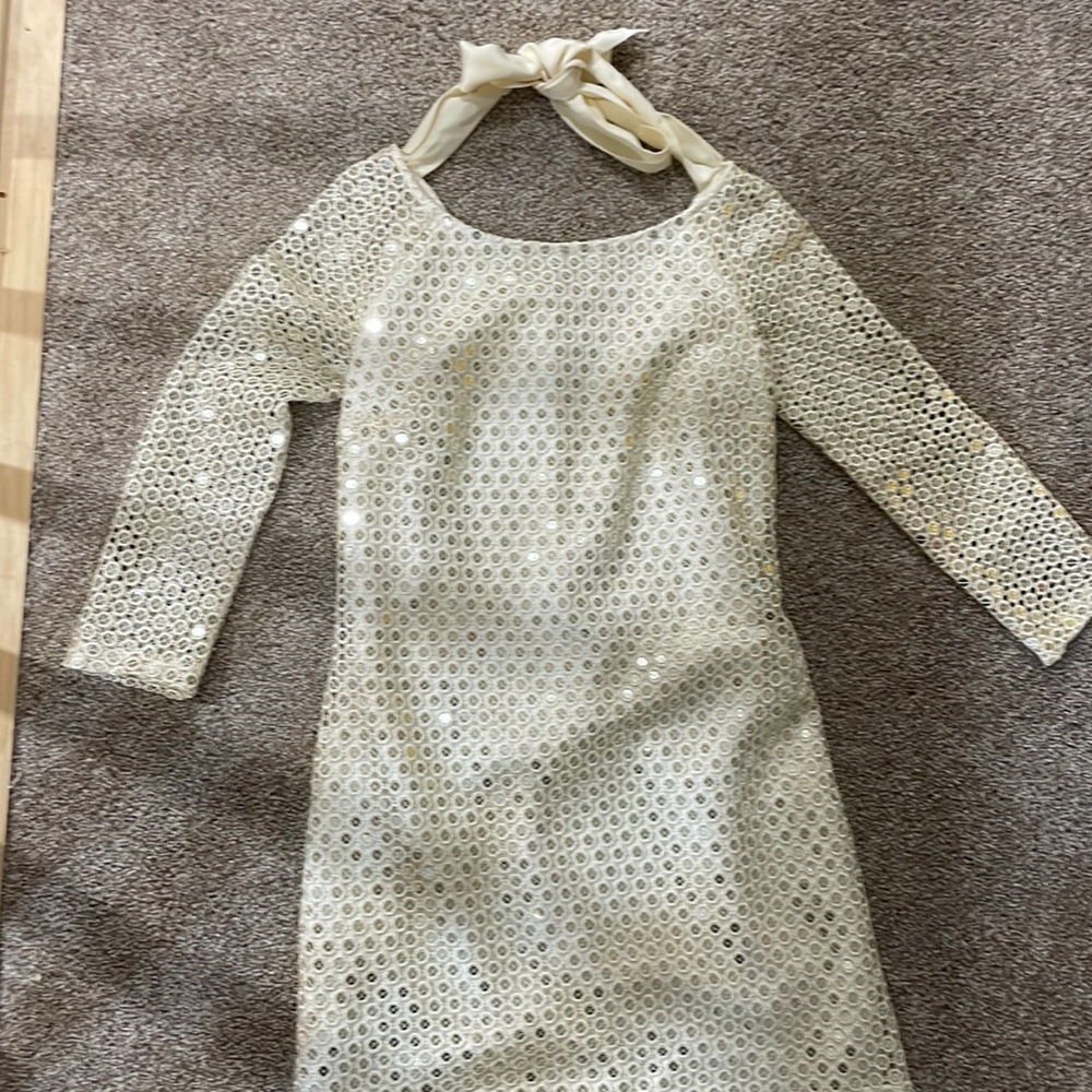 Lily Pulitzer tie bag sparkle dress